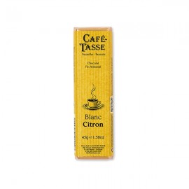 Cafe-Tasse Cafe-Tasse Blanc Citron 27% White Chocolate & Lemon Ganache Bar - 45 grams 5155 7155