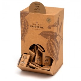 Cafe-Tasse Cafe-Tasse Extra Noir 77% Extra Dark Chocolate Mini-Bars Bulk Box - 1.5 kg 8003