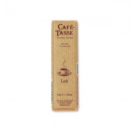 Cafe-Tasse Cafe-Tasse Lait 38% Milk Chocolate Bar - 45 grams 7051D