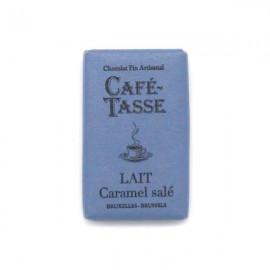 Cafe-Tasse Cafe-Tasse Lait Caramel Salé 38% Milk Chocolate & Salted Caramel Mini-Bar Single - 9 grams 8011