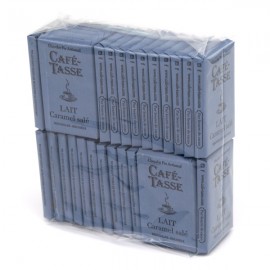 Cafe-Tasse Cafe-Tasse Lait Caramel Salé 38% Milk Chocolate & Salted Caramel Mini-Bars Bag - 32 pc ~ 298 grams 8011
