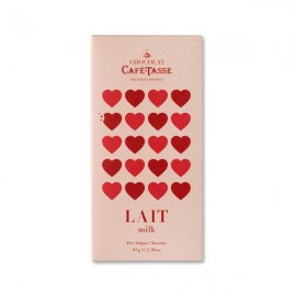 Cafe-Tasse Cafe-Tasse Lait ‘Love’ 38% Milk Chocolate Tablet - 85 grams
