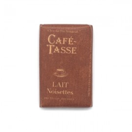 Cafe-Tasse Cafe-Tasse Lait Noisettes 38% Milk Chocolate & Hazelnut Mini-Bar Single - 9 grams 8010