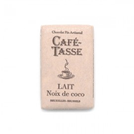 Cafe-Tasse Cafe-Tasse Lait Noix de Coco 38% Milk Chocolate & Coconut Mini-Bar Single - 9 grams 8012