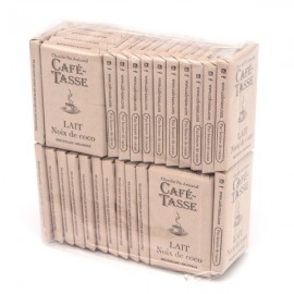 Cafe-Tasse Cafe-Tasse Lait Noix de Coco 38% Milk Chocolate & Coconut Mini-Bars Bag - 32 pc ~ 298 grams 8012