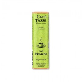 Cafe-Tasse Cafe-Tasse Lait Pistache 38% Milk Chocolate & Pistachio Almond Bar - 45 grams 7064d
