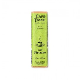 Cafe-Tasse Cafe-Tasse Lait Pistache 38% Milk Chocolate & Pistachio Almond Bar - 45 grams 7064 7064D
