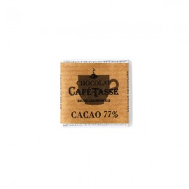 Cafe-Tasse Cafe-Tasse Noir 77% Extra Dark Chocolate Napolitan Single - 5 g