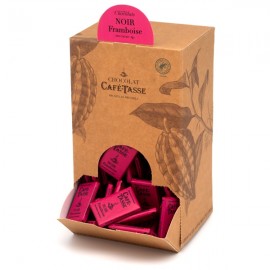 Cafe-Tasse Cafe-Tasse Noir Framboise 60% Dark Chocolate & Raspberry Mini-Bars Bulk Box - 1.5 kg 8017
