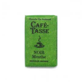 Cafe-Tasse Cafe-Tasse Noir Menthe 60% Dark Chocolate & Mint Mini-Bar Single - 9 grams 8007