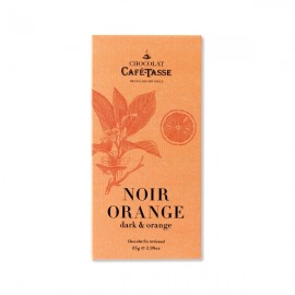 Cafe-Tasse Cafe-Tasse Noir Orange 60% Dark Chocolate & Orange Bar - 85 grams 5172D
