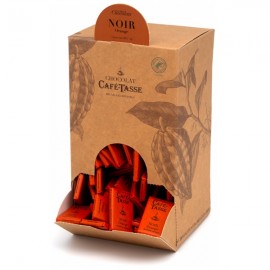Cafe-Tasse Cafe-Tasse Noir Orange 60% Dark Chocolate & Orange Mini-Bars Bulk Box - 1.5 kg 8008
