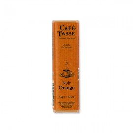 Cafe-Tasse Cafe-Tasse Noir Orange 60% Dark Chocolate with Orange Bar - 45 grams 7151D