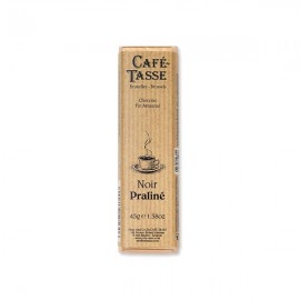 Cafe-Tasse Cafe-Tasse Noir Praline 60% Dark Chocolate & Hazelnut Praline Bar - 45 grams 7053D