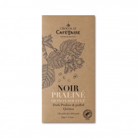Cafe-Tasse Cafe-Tasse Pistachio Noir Praline Quinoa Souffle Dark Chocolate Praline & Puffed Quinoa Bar - 95g