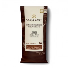 Callebaut Callebaut C823NV Natural Vanilla 31% Milk Chocolate Callets - 10kg C823NV-595