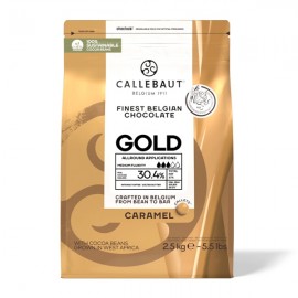 Callebaut Callebaut Gold 30% White Chocolate Callets Bag - 2.5kg CHK-R30GOLD-2B-U75