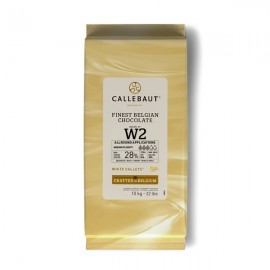 Callebaut Callebaut W2NV Natural Vanilla 28% White Chocolate Callets - 10 kg W2NV-595