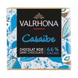 Valrhona Valrhona Caraïbe 66% Dark Chocolate Napolitain Bag - 50 pc - 250g 0511