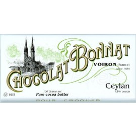 Bonnat Ceylan 75% Single Origin Dark Chocolate Bar - 100g