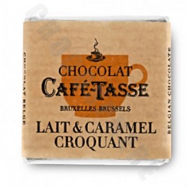 Cafe-Tasse Cafe-TasseLait Caramel Croquant 38% Milk Chocolate & Caramel Napolitains Bag - 4kg 6007n