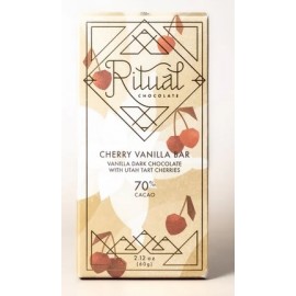 Ritual Chocolate Ritual Chocolate Cherry Vanilla 70% Dark Chocolate Bar – Chocosphere