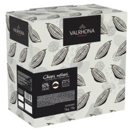Valrhona Chips Noires 60% Dark Chocolate Chips - 5kg