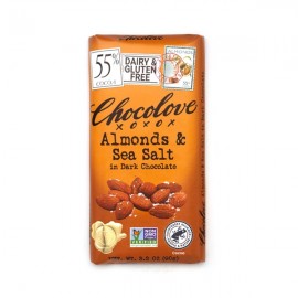 Chocolove Chocolove Almonds & Sea Salt in 55% Dark Chocolate Bar - 90g