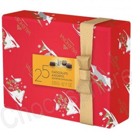 Valrhona Elegant Wrapped Ballotin of 25 Assorted Bon Bons 230g