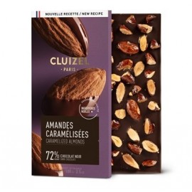 Michel Cluizel Michel Cluizel Amandes Caramelisees 72% Dark Chocolate Bar - 100g – Chocosphere