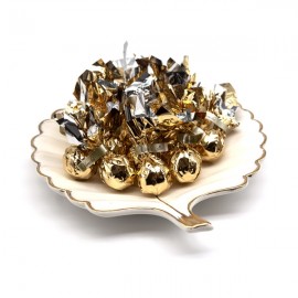 Venchi Cometa Latte White Chocolate Hazelnut Mousse Gold Comets Bag - 15-pc 108279