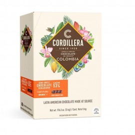 Cordillera Colombia 53% Single Origin Dark Chocolate Discs - 5 kg