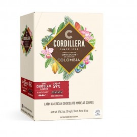 Cordillera Colombia 59% Single Origin Dark Chocolate Discs - 5 kg