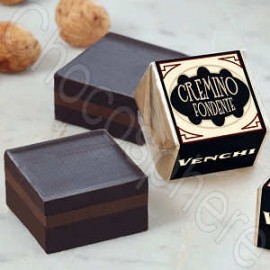 Venchi  Venchi Cremino Fondente Dark Chocolate Almond & Gianduja Cubes Bag - 200g