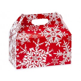 Chocosphere Christmas Snowflakes Red Gable Box – Add-on