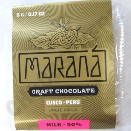 Marana Cusco Milk Chocolate Squares - 50% Cacao