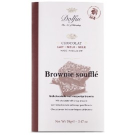 Dolfin Milk Chocolate with Crispy Brownie 70g