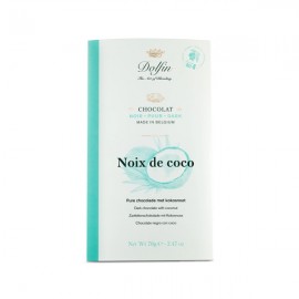 Dolfin Dolfin 60% Dark Chocolate with Coconut Bar - 70 grams