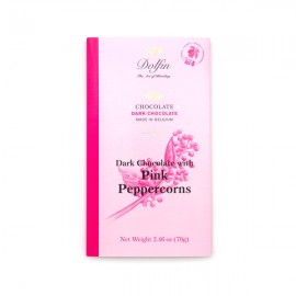 Dolfin Dolfin 60% Dark Chocolate with Pink Peppercorns Bar 70 grams