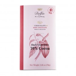 Dolfin Dark 70% Cacao Chocolate Bar 70g
