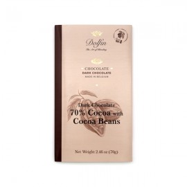 Dolfin Dolfin 70% Dark Chocolate with Cocos Beans Bar - 70 grams