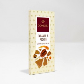 Domori Domori Caramel & Pecans in White Chocolate Bar - 75g 07531E