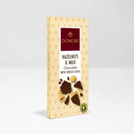 Domori Domori Hazelnuts in Criollo 35% Milk Chocolate Bar - 75g 07528E