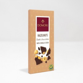 Domori Domori Hazelnuts in Criollo 80% Dark Chocolate Bar - 75g 07529E