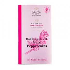 Dolfin Dark Chocolate with Pink Peppercorns Bar 70g