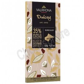 Valrhona Blond Dulcey with Coffee Beans Bits Chocolate Bar 120g