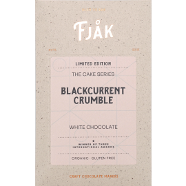 Fjak Blackcurrent Crumble 35% White Chocolate Bar - 60g