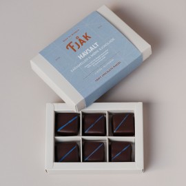 Fjak Fjak Sea Salted Caramels in 70% Dark Chocolate Box - 90 grams 22052