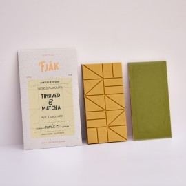 Fjak 36% White Chocolate with Sea Buckthorn & Matcha Bar - 60g