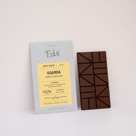 Fjak Uganda 100% Cacao Dark Chocolate Bar - 60 grams 22045